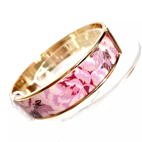 Coach Pink Floral Bangle Bracelet - Picture 7 of 11